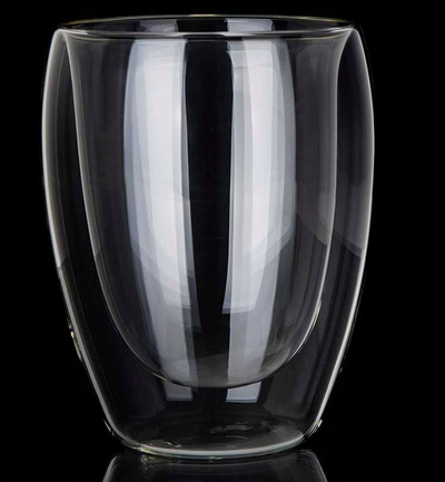 Стаклена чаша DOBLO Double Walled, 300 ml, транспарентна