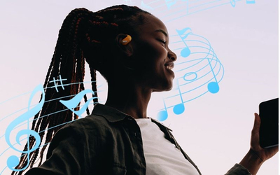Kufje sportive pa tela Vention OpenBeat O12 NBUB0, TWS OpenEar, Bluetooth, të zeza