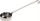 Гаружда за пица сос Cerutti Inoxyka, 20 cl, рачка 26 cm, сребрена