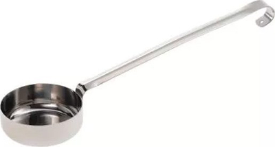 Гаружда за пица сос Cerutti Inoxyka, 20 cl, рачка 26 cm, сребрена