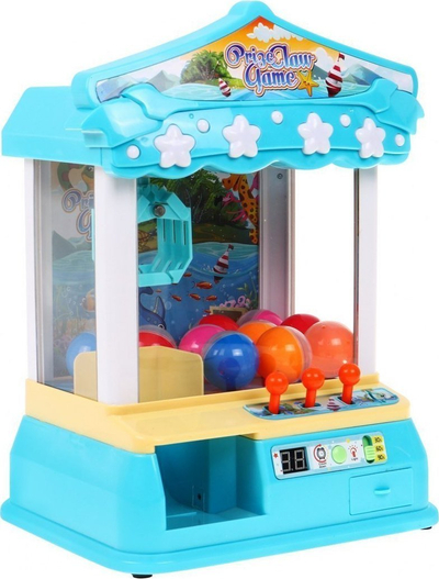Makina lodër Candy Catcher Prize Claw Game, me drita dhe zëra, për mbi tavolinë, blu