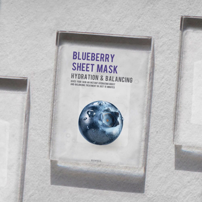 Maskë fytyre Eunyul Blueberry, hidratim, me boronicë, 22ml