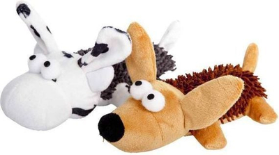 Lodër për qen Dingo Plush Squeaky Toy Mop Dog, 20cm, me fishkëllimë, shumëngjyrëshe