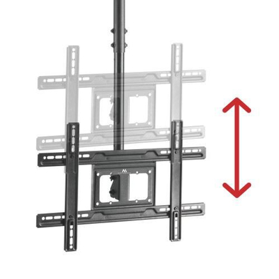 Mbajtëse muri për monitor Maclean, 23-100", 50 kg, e zezë