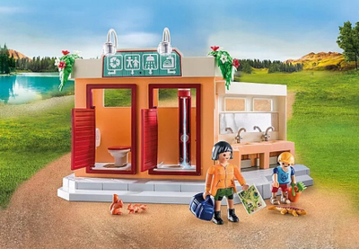 Set lodrash Playmobil 71424 City Life Camping Site, 100 pjesë, për kalamaj 4-10 vjeç, shumëngjyrësh