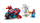 Set lodrash LEGO Spidey on Motorcycle vs Rhino LEGO11206, me figurina, shumëngjyrësh