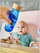 Shishe ndijore PETIT BOUM Float, lodër sensoriale për kalamaj, BPA free, blu