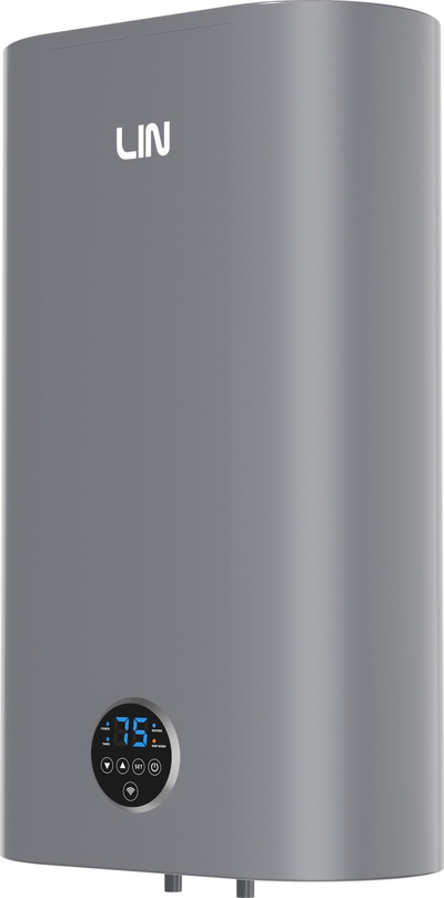 Електричен бојлер Lin LIFVD1, 80L, 2000W, сив со Wi Fi