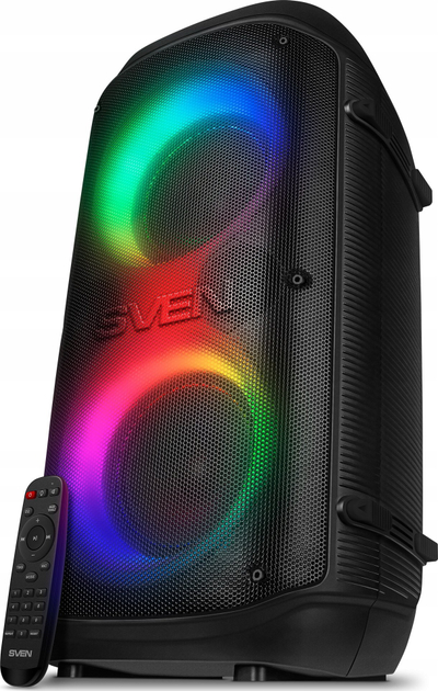 Kutizë zanore Sven PS-800, Bluetooth, 100W, bas i fortë, e zezë
