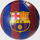 Фудбалска топка FC Barcelona Blaugrana Stripes, големина 5, синтетичка, сина и црвена