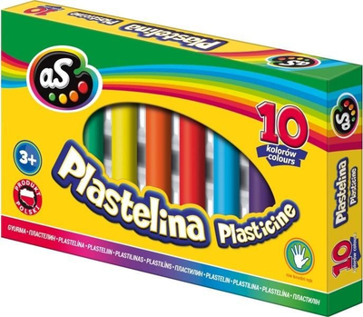 Plastelinë Astra, 10 ngjyra