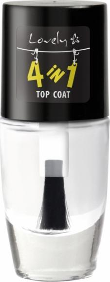 Llak mbrojtës Lovely Top Coat 4 në 1, shkëlqim i fortë, i tejdukshëm