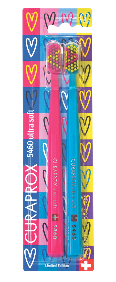 Set brusha të dhëmbëve Curaprox Love Edition, 2 copë