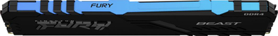 Memorie Kingston Fury Beast RGB, DDR4, 8 GB, 2666 MHz, CL16, KF426C16BBA/8