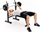 Stol i drejtë fitnesi Zipro Core, 230kg, 70 - 105 cm, i zi