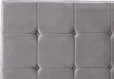 Shtrat Beliani Ambert Velvet, 180 x 200 cm, me lamela druri, gri