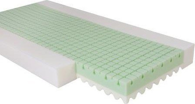 Ортопедски душек за деца BabyMatex ECO GREEN, мемори пена, 140x70x10cm, бел