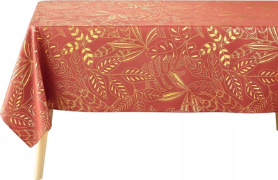 Mbulese tavoline Douceur d’Intérieur Rustic, 150x300 cm, poliestër, terrakote me motive ari