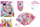Set kozmetike për kalamaj Disney Princess Kids Makeup Kit, me 3 kate, me pasqyrë dhe aksesorë grimi, shumëngjyrësh