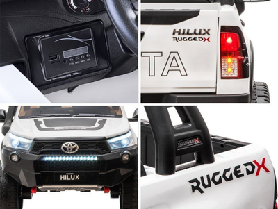 Makina elektrike për fëmijë Toyota Hilux, 12V, telekomandë 2.4G, e zezë