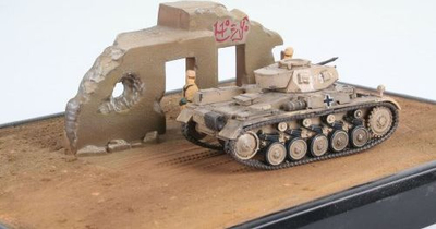 Model tank plastik Revell Rv03229 PzKpfw II Ausf. F, shkalla 1:76, për montim, shumëngjyrësh