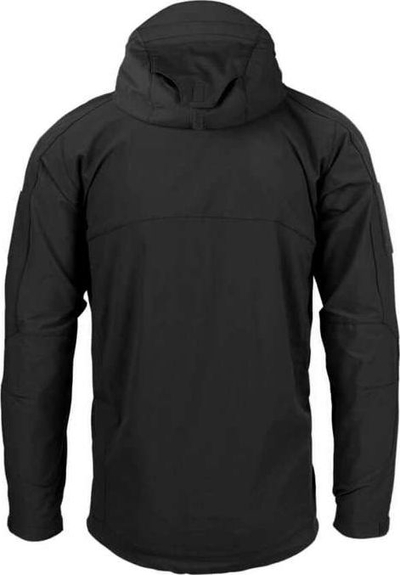 Xhaketë softshell Helikon Mistral Anorak me kapuç për burra, e zezë, S