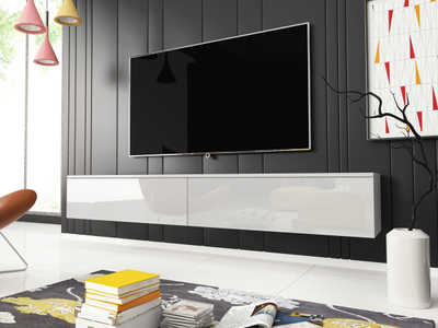 Komodë për TV Dlone 180 (180 x 30 x 33), Bardhë