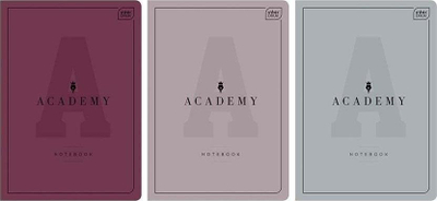 Fletore Interdruk Notebook A4 Academy, 60 fletë, 5 copë, ngjyra pastel
