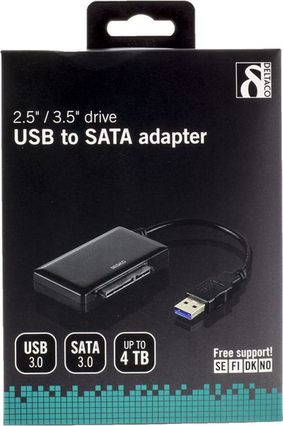 Kontrollues magazinimi DELTACO, SATA 6Gb/s, USB 3.0, i zi