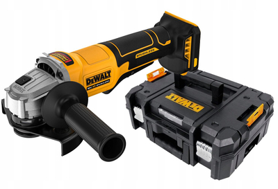 Gërryes këndi pa kabllo DeWalt DCG408NT, 125 mm, pa bateri, me kuti, i verdhë