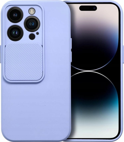 Futrollë telefoni OEM Slide Case për iPhone 11 Pro, me mbrojtje kamere, silikoni, ngjyrë vjollcë
