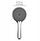 Kokë dushi Wenko Gray Sprinkle, 11 cm, kursen ujë, gri