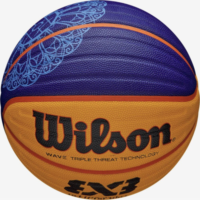 Top basketbolli Wilson FIBA 3X3 Replica, madhësi zyrtare, lëkurë sintetike