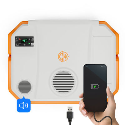 Frigorifer turistik Peme Trip 31.5L, termoelektrik, 12V 220V, portokalli