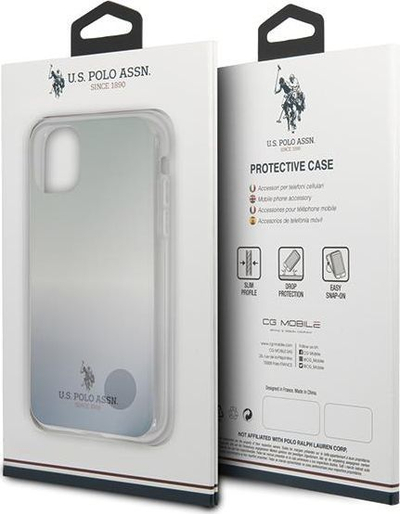 Mbrojtëse U.S. Polo ASSN Gradient Pattern Collection për iPhone 11 Pro Max, e kaltër