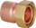 Fiting drejt Giacomini 359 Gcl, femër 1", për tub bakri Ø22, bronz
