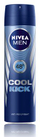 Deodorant spraj Nivea Men Cool Kick, antiperspirant, 150ml, blu