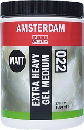 Medium akrilik xhel Amsterdam Extra Heavy, mat, 1L, i bardhë