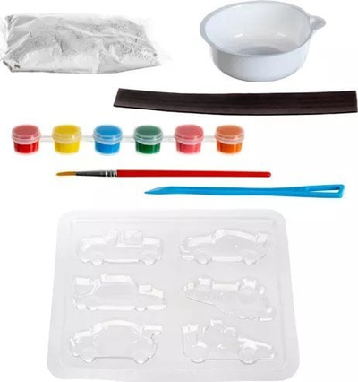 Set magnetësh DIY Cars 22430, lojë kreative, për kalamaj, shumëngjyrësh