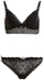 Set të brendshme Villa Valentina Lace, të zeza, S