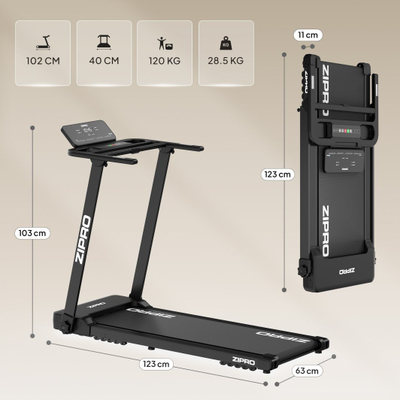Shirit vrapimi Zipro Forma Air, 8 km/h, 720 W
