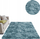 Tapet Thick Soft Plush Shaggy Ombre, 130x190cm, antirrëshqitës, blu e errët