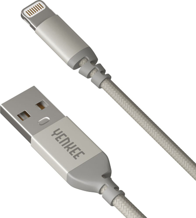 Kabllo USB Yenkee YCU 611, USB A në Lightning, 1m, ngjyrë argjend