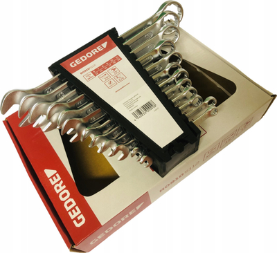 Set çelësash kombinim Gedore RED RO9105112, 12 copa, 6-22 mm, ngjyrë argjendt