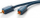 Kabllo audio ClickTronic Casual Series RCA M në M, 50 cm, koaksial me dyfish mbrojtje, blu