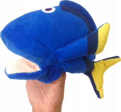 Lodër pelushi peshk maskot, 25 cm, blu