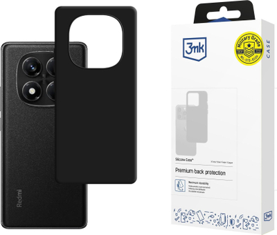 Силиконска маска 3mk за Xiaomi Redmi Note 14 Pro 5G, црна