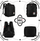 Çantë shpine Peterson Spacious, 24L, me port USB, e zezë