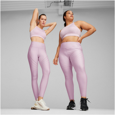 Спортски легинси Puma Run Ultraform AOP Women, компресивни, за трчање, светло виолетови