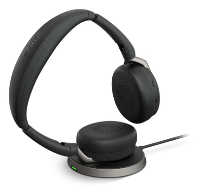 Слушалки Jabra Evolve2 65 Flex, безжични, ANC, безжично полнење